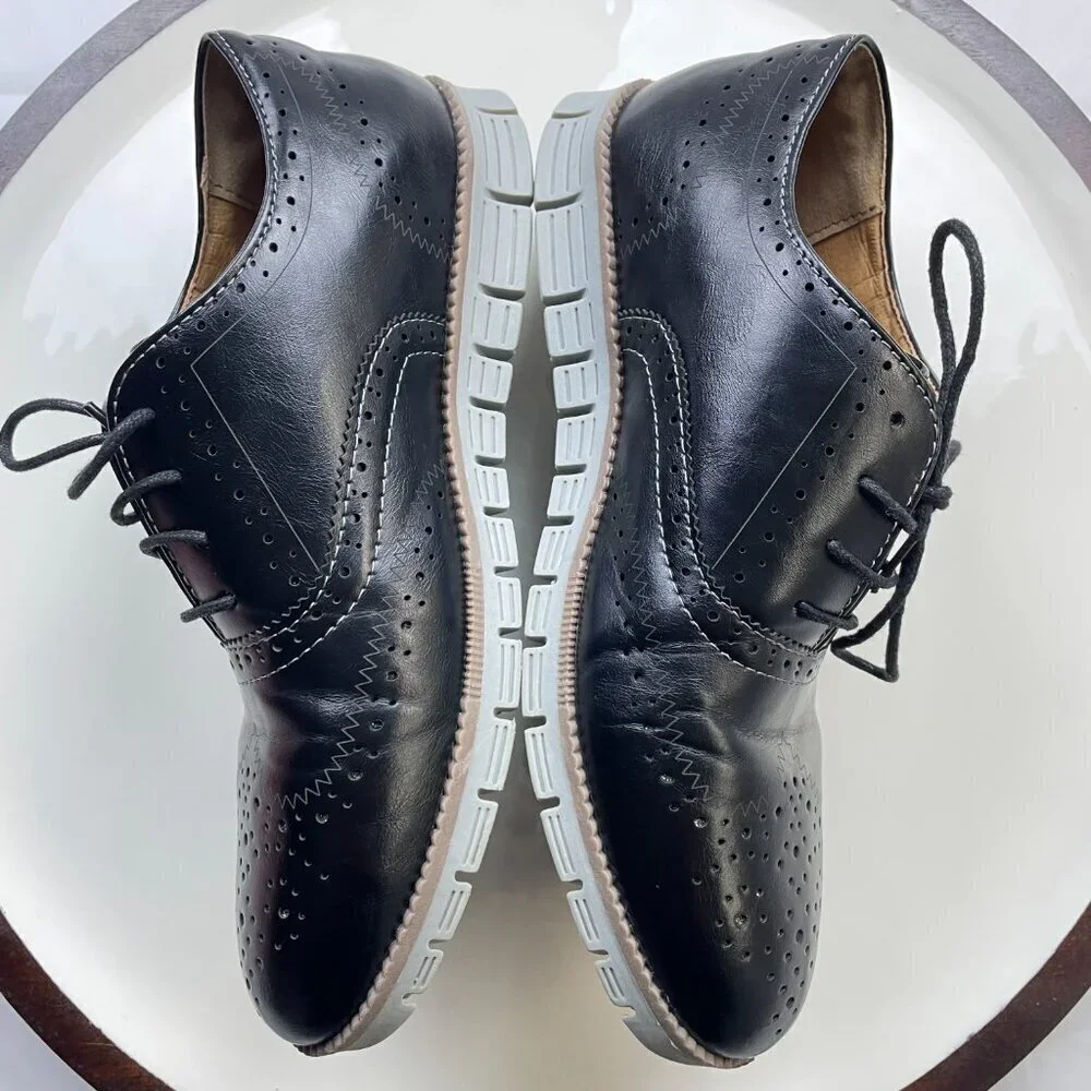 Deer Stags Black Big Boys Dress shoes Size 6.5
